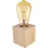 Bild von OSRAM Tischleuchte 1906 Edison E27 2,5W, 2400K, Holz braun, 220 lm, Vintage-Stil, austauschbar