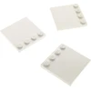 Bild von 3x Lego Fliese modifiziert 4x4 weiß Noppen am Rand Platte Star Wars 617901 6179
