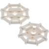 Bild von 2x Lego Gitter Platte 2x2 weiß Oktogonal Noppen rund Star Wars 6009016 75937
