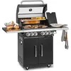 Bild von Klarstein Gasgrill mit Großer Grillfläche, 20,7 kW Gasgrill mit 6 Brenner, Edelstahl-Gasgrill mit Seitentischen, BBQ Gasgrill für Balkon und Garten, Grill für Propangas, Gasgrills mit Thermometer