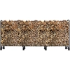 Bild von Metall Kaminholzregal Anthrazit 272 x 25 x 95 cm Garten Kaminholzunterstand 1,0 m³ / 1,5 SRM Stapelhilfe