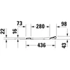 Bild von Duravit WC-Sitz oval m Abs, abn., 45,2cm, Uni, Scha. ES, we.