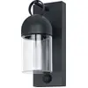 Bild von OSRAM Außenwandleuchte, Dark Grey, E27, IP65, Glas, Aluminium, PIR Bewegungsmelder, Tageslichtsensor, 25. 000 h Lebensdauer, 0-40 W