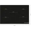 Bild von Bosch Serie 6 PIV831HC1E, Schwarz, Integriert, 80 cm, Zonen-Induktionskochfeld, Glaskeramik, 5 Zone(n)