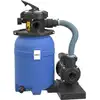 Bild von Wiltec Sandfilteranlage 250 W mit 14l Filtertank und selbstansaugender Pumpe 10000 l/h, Sandfilterpumpe, Pool-Pumpe