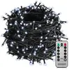 Bild von MONZANA® LED Lichterkette 200 LED 20m Kaltweiß schwarzes Kabel