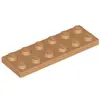 Bild von Lego® 2x6 Platte 3795 - 10 Stück Mittleres Nougat