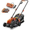 Bild von FUXTEC 40V Akku Rasenmäher FX-E1RM20 SET - 33cm Schnittbreite | 14Kg | 2x20V | 2 x Akku 2Ah | Doppel- Ladegerät 2,4A | 2,5-6,5cm Schnitthöhe