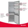 Bild von Sharp SJ-FBB05DTXLD-EU Kühl-Gefrierkombination 288 L Inox Look NanoFrost