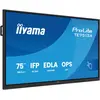 Bild von iiyama TE7513A-B2AG, Interaktiver Flachbildschirm, 190,5 cm (75"), 3840 x 2160 Pixel, WLAN, 24/7