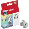 Bild von Canon BCI-15BK Tinte Schwarz (Doppelpack), Schwarz, Tinte auf Pigmentbasis, 2 Stück(e), 242 Seiten, Multipack
