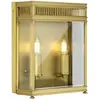 Bild von Wegeleuchte Holborn E14 40W IP44 Messing, klares Glas; Messing gebürstet L:11cm B:25.5cm Ø25.5cm dimmbar