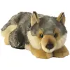 Bild von Plüschwolf liegend, hochwertiger Plüsch, 28 cm, braun, Aurora MiYoni