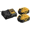 Bild von DeWalt DCB1104P2-QW Starter-Set inkl. System-Schnellladegerät, 2x 18 Volt / 5 Ah, DCB 1104