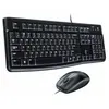 Bild von Logitech MK120, Kabelgebunden, USB, QWERTY, Schwarz, Maus enthalten