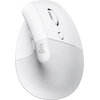 Bild von Logitech Lift for Mac, rechts, Vertikale Ausführung, Optisch, RF Wireless + Bluetooth, 4000 DPI, Weiß