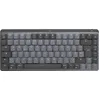 Bild von Logitech MX Mechanical Mini, Kabellos, RF Wireless + Bluetooth, Mechanischer Switch, QWERTZ, LED, Graphit