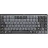 Bild von Logitech MX Mechanical Mini, Kabellos, RF Wireless + Bluetooth, Mechanischer Switch, QWERTY, LED, Graphit