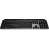 Bild von Logitech MX Keys S for Mac, Kabellos, RF Wireless + Bluetooth, Scherenschalter, QWERTZ, LED, Aluminium, Schwarz