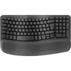 Bild von Logitech Wave Keys, Volle Größe (100%), Kabellos, RF Wireless + Bluetooth, Membran Key Switch, QWERTZ, Graphit