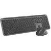 Bild von Logitech Signature Slim Combo MK950, Kabellos, RF Wireless + Bluetooth, Scherenschalter, QWERTY, Graphit, Maus enthalten