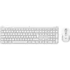 Bild von Logitech Signature Slim Combo MK950, Kabellos, RF Wireless + Bluetooth, Scherenschalter, QWERTY, Weiß, Maus enthalten