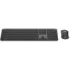 Bild von Logitech Signature Slim Combo MK950, Kabellos, RF Wireless + Bluetooth, Scherenschalter, QWERTZ, Graphit, Maus enthalten