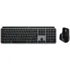 Bild von Logitech Master MX Keys S Combo for Mac, Kabellos, RF Wireless + Bluetooth, Scherenschalter, AZERTY, LED, Aluminium, Schwarz