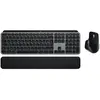 Bild von Logitech MX Keys S Combo for Mac, Kabellos, RF Wireless + Bluetooth, Scherenschalter, QWERTZ, LED, Aluminium, Schwarz