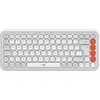 Bild von Logitech POP ICON KEYS, Mini, Kabellos, Bluetooth, Scherenschalter, QWERTY, Orange, Weiß