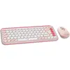 Bild von Logitech 920-013108, Kabellos, Bluetooth, Scherenschalter, QWERTZ, Rose, Maus enthalten