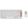 Bild von Logitech POP Icon Combo, Kabellos, Bluetooth, Scherenschalter, QWERTZ, Weiß, Maus enthalten