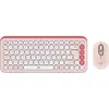 Bild von Logitech POP ICON COMBO, Kabellos, Bluetooth, Scherenschalter, QWERTY, Rose, Maus enthalten