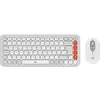 Bild von Logitech POP ICON COMBO, Kabellos, Bluetooth, Scherenschalter, QWERTZ, Weiß, Maus enthalten