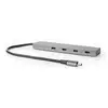 Bild von Nedis UHUBU3470AT, USB 3.2 Gen 2 (3.1 Gen 2) Type-C, USB 3.2 Gen 2 (3.1 Gen 2) Type-C, 10000 Mbit/s, Anthrazit, Aluminium, USB