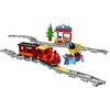 Bild von LEGO DUPLO Dampfeisenbahn, Eisenbahn-Spielzeug aus LEGO Steinen mit Tierfigur, Zug-Spielzeug für Jungen und Mädchen, mit Licht & Geräuschen sowie Push-&-Go-Motor, Geschenk für Kinder ab 2 Jahren 10874