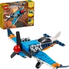 Bild von LEGO 31099 Creator 3in1 Propellerflugzeug, Düsenflieger oder Hubschrauber, Spielzeug für Kinder ab 6 Jahre, Flugzeug, Konstruktionsspielzeug
