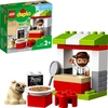 Bild von LEGO 10927 DUPLO Pizza-Stand, Spielzeug für Kleinkinder ab 2 Jahre, Konstruktionsspielzeug aus großen Bausteinen mit Pizza und Hundefigur