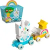Bild von LEGO 10953 DUPLO Mein Erstes Einhorn Spielzeug für Kleinkinder, Spielzeugzug für Jungen und Mädchen ab 1,5 Jahren, Bausteine