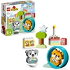 Bild von LEGO 10977 DUPLO Mein erstes Hündchen & Kätzchen - mit Ton, Spielzeug-Set mit Tieren zum Bauen, Steine für Kleinkinder ab 1,5 Jahren