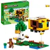 Bild von LEGO 21241 Minecraft Das Bienenhäuschen, Farm-Spielzeug mit baubarem Haus, Baby-Zombie und Tier-Figuren, Geburtstagsgeschenk für Jungen und Mädchen