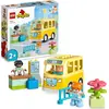 Bild von LEGO 10988 DUPLO Die Busfahrt Set, Bus-Spielzeug zum Aufbau sozialer Fähigkeiten, Motorikspielzeug mit Fahrzeug und Figuren, pädagogisches Geschenk für Kleinkinder, Jungen und Mädchen ab 2 Jahren