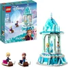 Bild von LEGO 43218 Disney Princess Annas und Elsas magisches Karussell, Die Eiskönigin Spielzeug, Inspiriert vom Frozen Eispalast mit 3 ikonischen Mikro-Puppen-Figuren und Olaf-Figur