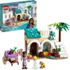 Bild von LEGO 43223 Disney Wish Asha in der Stadt Rosas, Wish-Film-Set mit Marktplatz, Asha-Minipuppe, Valentino als Spielzeug-Ziege und Stern-Figuren, Geschenk für Kinder ab 6 Jahren, Mädchen und Jungen