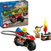 Bild von LEGO City Feuerwehrmotorrad, Feuerwehr-Spielzeug für Kinder ab 4 Jahren mit Motorrad und 2 Minifiguren inkl. Feuerwehrmann, fantasievolles Spielerlebnis, Geschenk für Jungen und Mädchen 60410