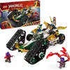 Bild von LEGO NINJAGO Kombi-Raupe des Ninja-Teams, 4-in-1-Set mit Gleiter, Rennauto und 2 Motorrädern und 6 Minifiguren, Geschenk für Jungen und Mädchen, Ninja-Spielzeug 71820