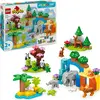 Bild von LEGO DUPLO Town Wildtier-Familien 3-in-1 Set - Lernspielzeug für Kleinkinder mit Tierfiguren - Montessori Spielzeug ab 2 Jahren mit Schildkröte, Tiger, Elefant, Hirsch & Panda Figuren - Geschenk 10446