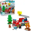 Bild von LEGO DUPLO Town Löschauto mit Schlauch und Feuerwehrmann- Lernspielzeug für Motorik - Rotes Feuerwehrauto mit Leiter, Figur und Eichhörnchen - Geschenk für Jungen und Mädchen ab 2 Jahren - 10473