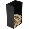 Bild von MAGNUS Brennholzregal R148 Schwarz Kaminregal Holzregal Ofenregal