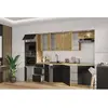 Bild von Komplette Küche - MODENA - 300 cm - Artisan-Eiche und Mattschwarz
